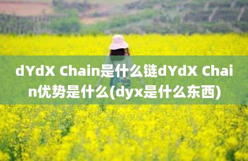 dYdX Chain是什么链dYdX Chain优势是什么(dyx是什么东西)