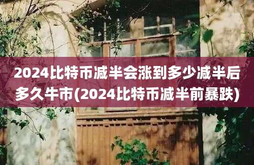 2024比特币减半会涨到多少减半后多久牛市(2024比特币减半前暴跌)