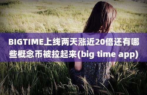 BIGTIME上线两天涨近20倍还有哪些概念币被拉起来(big time app)