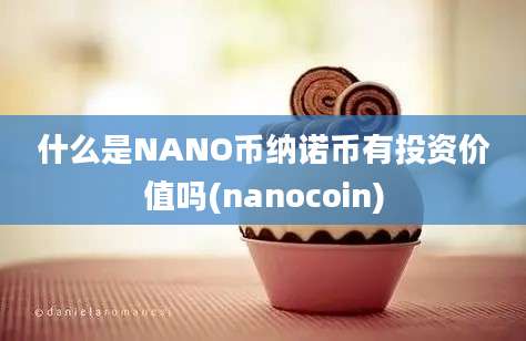 什么是NANO币纳诺币有投资价值吗(nanocoin)