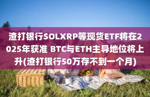 渣打银行SOLXRP等现货ETF将在2025年获准 BTC与ETH主导地位将上升(渣打银行50万存不到一个月)