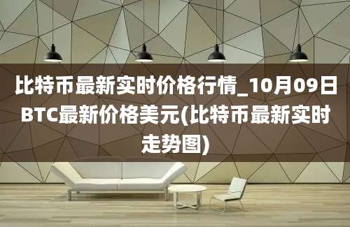 比特币最新实时价格行情_10月09日BTC最新价格美元(比特币最新实时走势图)