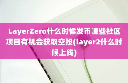 LayerZero什么时候发币哪些社区项目有机会获取空投(layer2什么时候上线)