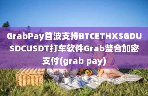 GrabPay首波支持BTCETHXSGDUSDCUSDT打车软件Grab整合加密支付(grab pay)