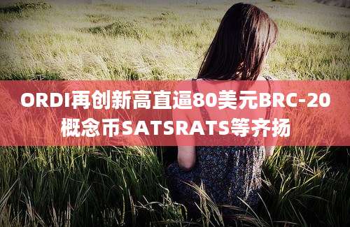 ORDI再创新高直逼80美元BRC-20概念币SATSRATS等齐扬