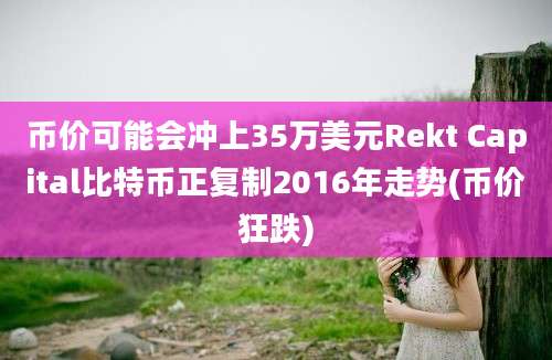 币价可能会冲上35万美元Rekt Capital比特币正复制2016年走势(币价狂跌)